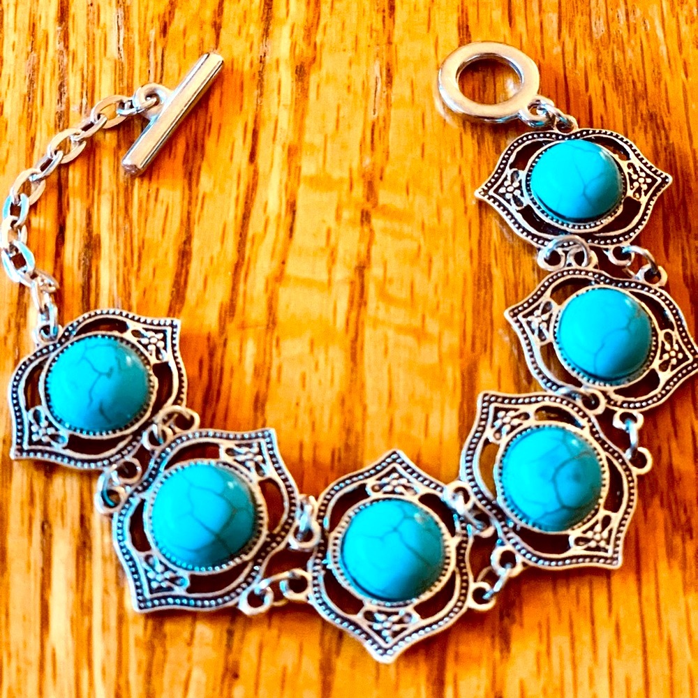 Turquoise and Silver Bracelet